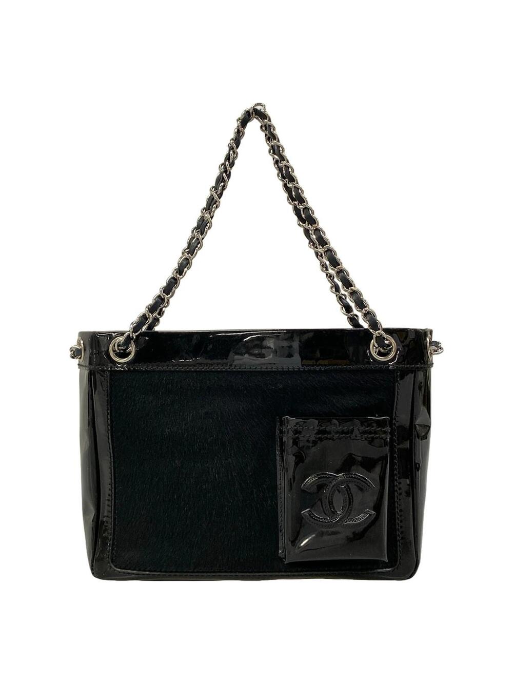 Chanel Black Unborn Calf Patent Leather #371708C18B